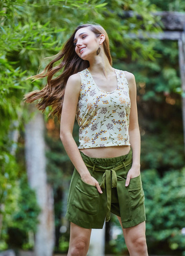 Green Women's Shorts