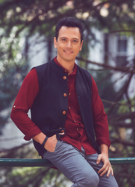 Men's Black Boho Vest