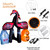 Skeleton Flamingo Tombstone Inflatable For Halloween Decoration