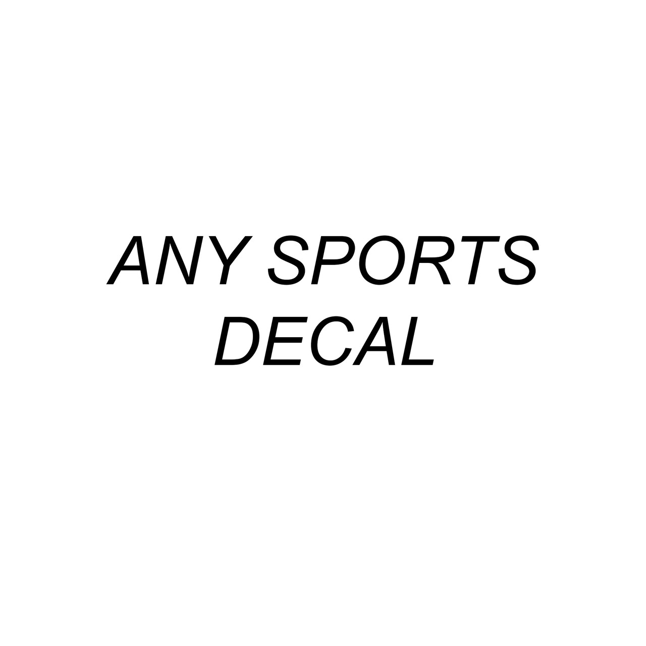 Any Sports Decal / Stickers / Waterproof / 1040 inches Cornhole