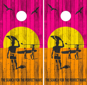 Endless Summer Cornhole Wraps / Stickers / Decals / Vinyl