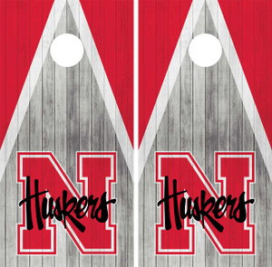 Natural Wood Grain Nebraska Cornhuskers Cornhole Wraps Skins Vinyls Decals Stickers Natural Wood Grain Nebraska Cornhuskers Cornhole Wraps Skins Vinyls Decals Stickers