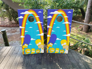 Simpsons Cornhole Wraps / Stickers / Decals / Vinyl Simpsons Cornhole Wraps / Stickers / Decals / Vinyl
