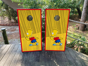 Simpsons Cornhole Wraps / Stickers / Decals / Vinyl Simpsons Cornhole Wraps / Stickers / Decals / Vinyl