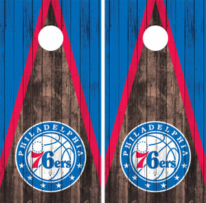 76er's  Cornhole Wraps Skins Vinyls Decals Stickers