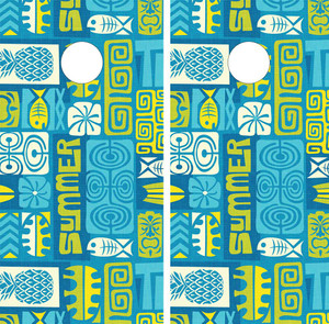 Tiki cornhole wraps / skins /decals / stickers / vinyl Tiki cornhole wraps / skins /decals / stickers / vinyl