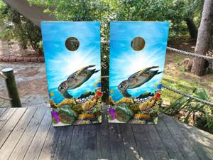 Super cute turtle cornhole wraps / skins / decals/ stickers Super cute turtle cornhole wraps / skins / decals/ stickers