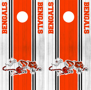 Bengals Cornhole Wraps / Skins / Vinyls / Decals / Stickers Bengals Cornhole Wraps / Skins / Vinyls / Decals / Stickers