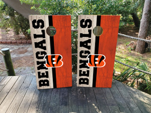 Cincinnati Bengals Cornhole Wraps / Stickers / Skins / Decals Cincinnati Bengals Cornhole Wraps / Stickers / Skins / Decals