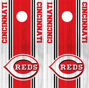 Cincinnati Reds Cornhole Wraps / Stickers / Skins / Decals Cincinnati Reds Cornhole Wraps / Stickers / Skins / Decals