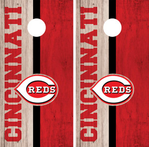 Cincinnati Reds Cornhole Wraps / Stickers / Skins / Decals Cincinnati Reds Cornhole Wraps / Stickers / Skins / Decals
