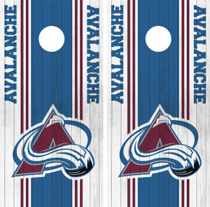 Avalanche Cornhole Wraps / Stickers / Vinyl / Decals