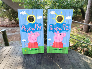 Peppa Pig Cornhole Wraps / Skins / Decals / Vinyls / Stickers Peppa Pig Cornhole Wraps / Skins / Decals / Vinyls / Stickers