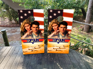 Top Gun Movie Cornhole Wraps Top Gun Movie Cornhole Wraps