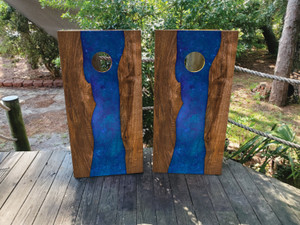 Epoxy River cornhole wraps / decals / stickers / vinyl Epoxy River cornhole wraps / decals / stickers / vinyl