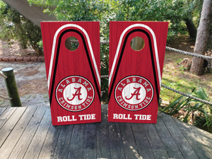 Alabama Crimson Tide Cornhole Wraps Alabama Crimson Tide Cornhole Wraps