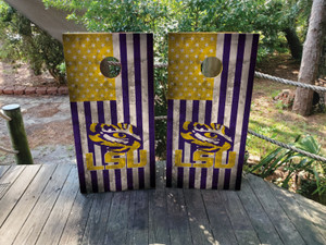 LSU Tigers Cornhole Wraps / Stickers / Decals / Vinyl LSU Tigers Cornhole Wraps / Stickers / Decals / Vinyl