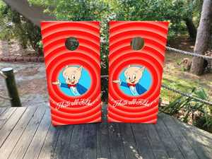 Porky the Pig Cornhole Wraps / Skins Porky the Pig Cornhole Wraps / Skins