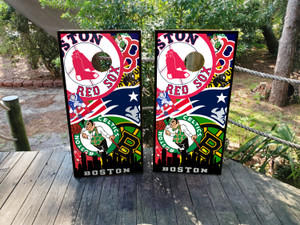 Boston Cornhole Wrap / Skins / Decals / Stickers