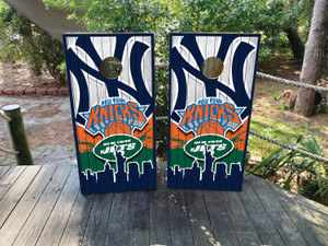 New York Cornhole Decals / Wraps / Stickers / Vinyls / Stickers