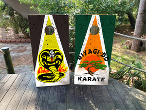 Cobra Kai Cornhole Wraps / Stickers / Decals / Vinyl