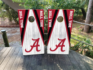 University of Alabama Roll Tide Cornhole Wraps / Skins - Design 1 University of Alabama Roll Tide Cornhole Wraps / Skins - Design 1