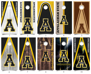 Appalachian State Mountaineers Cornhole Wraps / Cornhole Skins - All Designs Appalachian State Mountaineers Cornhole Wraps / Cornhole Skins - All Designs