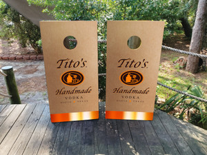 Titos Handmade Vodka Cornhole Wraps / Skins - Design 1 Titos Handmade Vodka Cornhole Wraps / Skins - Design 1
