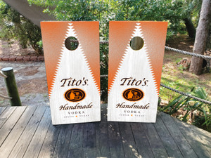 Titos Handmade Vodka Cornhole Wraps / Skins - Design 2 Titos Handmade Vodka Cornhole Wraps / Skins - Design 2