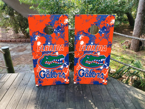 Splashy Florida Gators Cornhole Wraps / Skins Splashy Florida Gators Cornhole Wraps / Skins