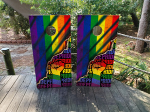 Equality / Pride Flag Cornhole Wraps / Skins Equality / Pride Flag Cornhole Wraps / Skins