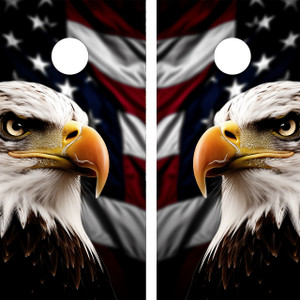 Soar to new heights in your cornhole games with our eagle-themed wraps! Capture the majesty and strength of these magnificent birds with custom designs that showcase the spirit of freedom. Elevate your outdoor gaming experience as these personalized wraps turn your cornhole set into a canvas of avian elegance.