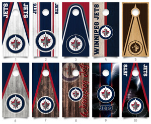 Winnipeg Jets Cornhole Wraps Winnipeg Jets Cornhole Wraps