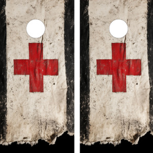 Medic Banner  Cornhole Wraps / Skins  - Design 1