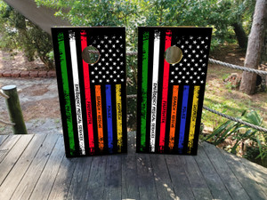 Thin Green Line - Military
Thin White Line - Emergency Medical Services
Thin Red Line - Firefighters
Thin Orange Line - Search & Rescue
Thin Blue Line - Police
Thin Yellow Line - Dispatch Thin Green Line - Military
Thin White Line - Emergency Medical Services
Thin Red Line - Firefighters
Thin Orange Line - Search & Rescue
Thin Blue Line - Police
Thin Yellow Line - Dispatch
