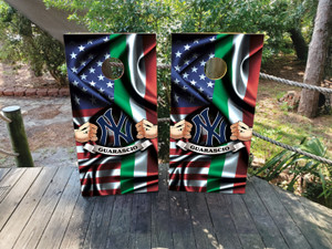 Custom Name & Flags Cornhole Wraps / Skins Custom Name & Flags Cornhole Wraps / Skins