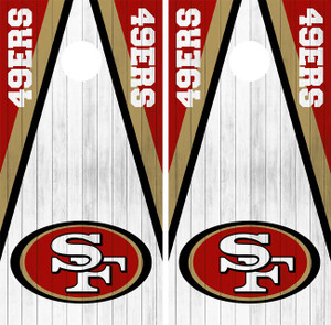 San Francisco 49ers Cornhole Wraps / Skins / Decals / Stickers San Francisco 49ers Cornhole Wraps / Skins / Decals / Stickers