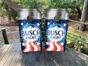 Busch Light Cornhole Wraps Busch Light Cornhole Wraps