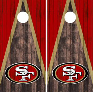San Francisco 49ers Cornhole Wraps / Skins / Decals / Stickers San Francisco 49ers Cornhole Wraps / Skins / Decals / Stickers