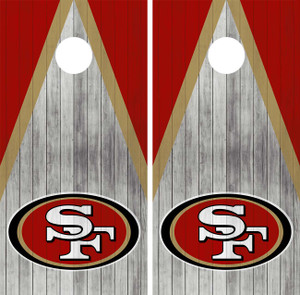 San Francisco 49ers Cornhole Wraps / Skins / Decals / Stickers San Francisco 49ers Cornhole Wraps / Skins / Decals / Stickers