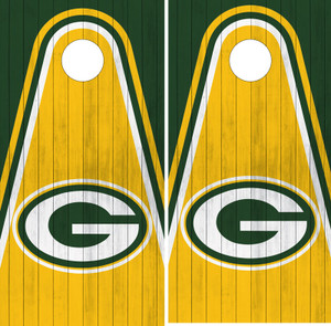 Green Bay Packers Cornhole Wraps Green Bay Packers Cornhole Wraps