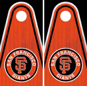 San Francisco Giants Cornhole Wraps San Francisco Giants Cornhole Wraps