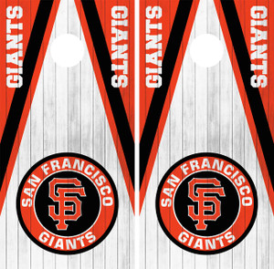 San Francisco Giants Cornhole Wraps San Francisco Giants Cornhole Wraps