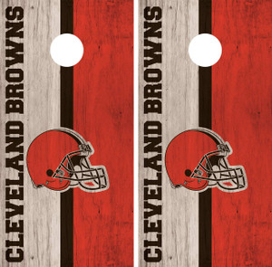 Natural wood, Brown and Orange Cleveland Browns Cornhole Wraps Skins Vinyls Decals Natural wood, Brown and Orange Cleveland Browns Cornhole Wraps Skins Vinyls Decals