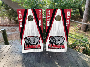 Alabama Crimson Tide Cornhole Wraps Alabama Crimson Tide Cornhole Wraps