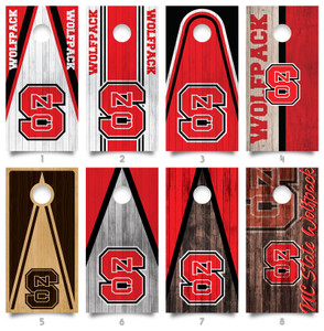 North Carolina Wolfpack Cornhole Wraps / Stickers / Decals / Vinyl North Carolina Wolfpack Cornhole Wraps / Stickers / Decals / Vinyl