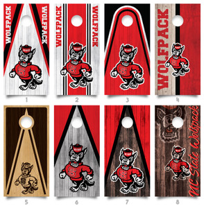 North Carolina Wolfpack Cornhole Wraps / Stickers / Decals / Vinyl North Carolina Wolfpack Cornhole Wraps / Stickers / Decals / Vinyl