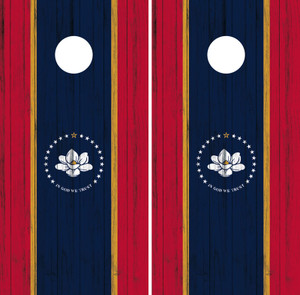 Mississippi, MS cornhole wraps / stickers / vinyl / decals Mississippi, MS cornhole wraps / stickers / vinyl / decals