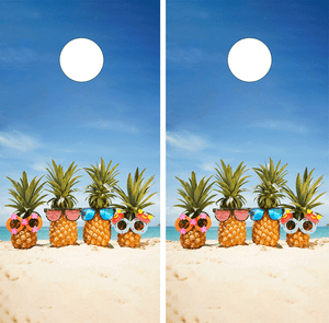 Pineapples in the Sand cornhole wraps / skins / decals/ stickers Pineapples in the Sand cornhole wraps / skins / decals/ stickers