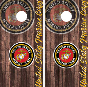 United States Marine Corp Cornhole Wraps / Skins United States Marine Corp Cornhole Wraps / Skins